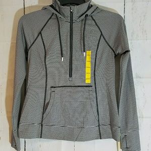 Tangerine Brand Jacket Womens Medium Black Stripe